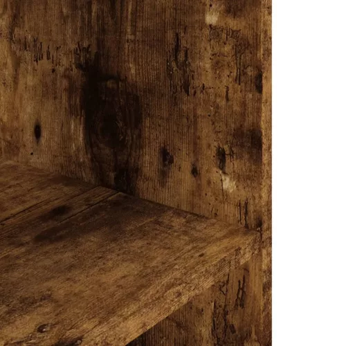 Füstös tölgy szerelt fa akváriumtartó állvány 60,5x36x72,5 cm