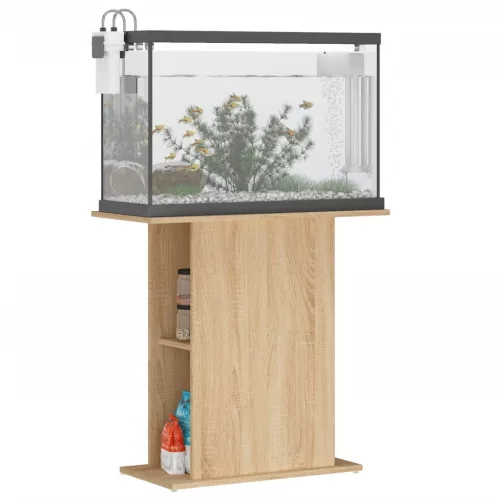 Sonoma tölgyfa akváriumállvány 75 x 36 x 72,5 cm rétegelt fából
