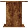 Füstös tölgy szerelt fa akváriumtartó állvány 75x36x72,5 cm
