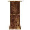 Füstös tölgy szerelt fa akváriumtartó állvány 75x36x72,5 cm