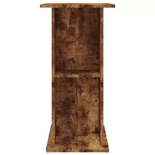 Füstös tölgy szerelt fa akváriumtartó állvány 75x36x72,5 cm