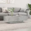 Betonszürke szerelt fa dohányzóasztal 100x49,5x31 cm