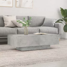 Betonszürke szerelt fa dohányzóasztal 100x49,5x31 cm