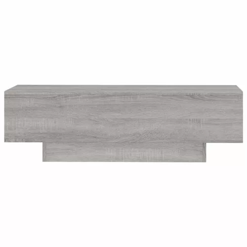 Szürke sonoma szerelt fa dohányzóasztal 100x49,5x31 cm