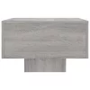 Szürke sonoma szerelt fa dohányzóasztal 100x49,5x31 cm