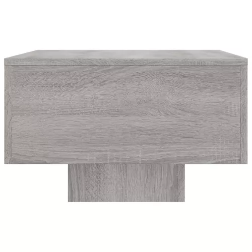 Szürke sonoma szerelt fa dohányzóasztal 100x49,5x31 cm