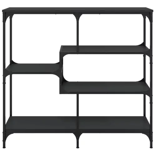 Fekete szerelt fa tálalóasztal 103x32x95 cm