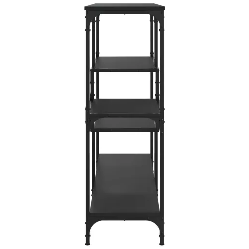 Fekete szerelt fa tálalóasztal 103x32x95 cm