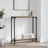Sonoma tölgyfa konzolasztal 75 x 22,5 x 75 cm rétegelt fából