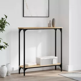   Sonoma tölgyfa konzolasztal 75 x 22,5 x 75 cm rétegelt fából