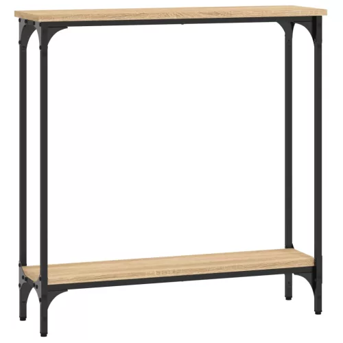 Sonoma tölgyfa konzolasztal 75 x 22,5 x 75 cm rétegelt fából