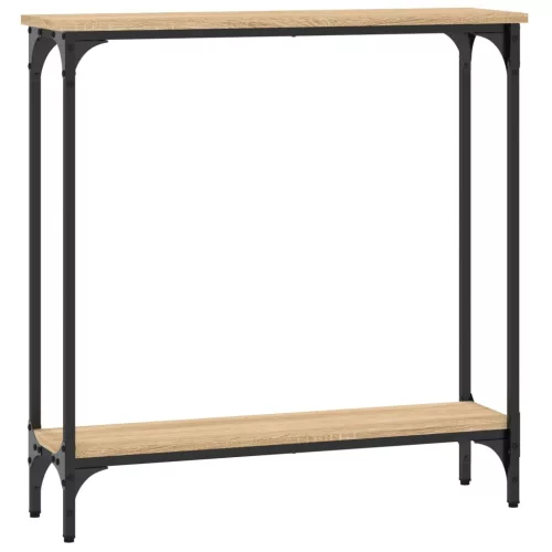 Sonoma tölgyfa konzolasztal 75 x 22,5 x 75 cm rétegelt fából