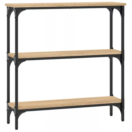 Sonoma tölgyfa konzolasztal 75 x 22,5 x 75 cm rétegelt fából