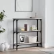 Szürke sonoma színű szerelt fa konzolasztal 75x22,5x75 cm