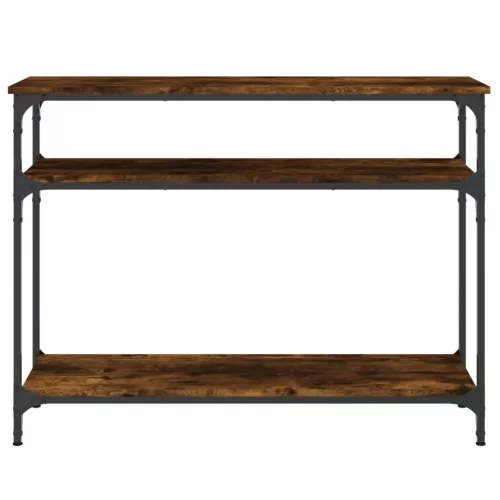 Füstös tölgy színű szerelt fa tálalóasztal 100 x 29 x 75 cm