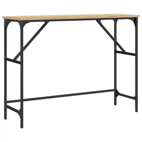 Sonoma tölgy színű szerelt fa dohányzóasztal 100x32x75 cm
