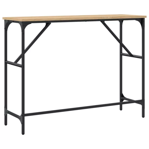 Sonoma tölgy színű szerelt fa dohányzóasztal 100x32x75 cm