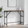 Füstös tölgy színű szerelt fa tálalóasztal 100x32x75 cm