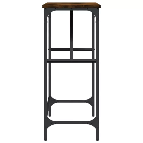 Füstös tölgy színű szerelt fa tálalóasztal 100x32x75 cm