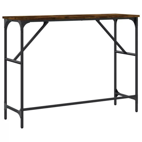 Füstös tölgy színű szerelt fa tálalóasztal 100x32x75 cm