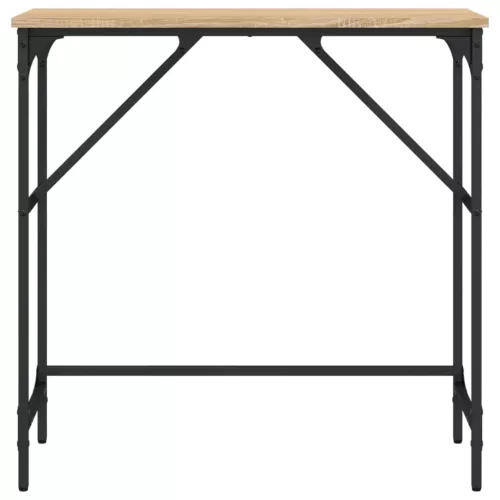 Sonoma tölgy színű szerelt fa dohányzóasztal 75x32x75 cm