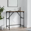 Füstös tölgy színű szerelt fa tálalóasztal 75x32x75 cm