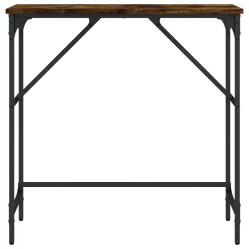Füstös tölgy színű szerelt fa tálalóasztal 75x32x75 cm