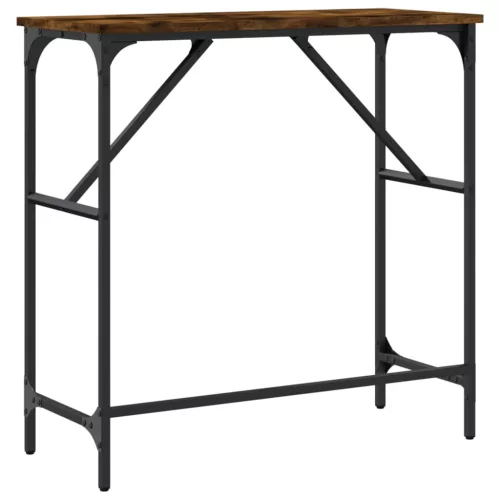 Füstös tölgy színű szerelt fa tálalóasztal 75x32x75 cm