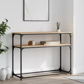   Sonoma tölgy színű szerelt fa dohányzóasztal 100x35,5x75 cm