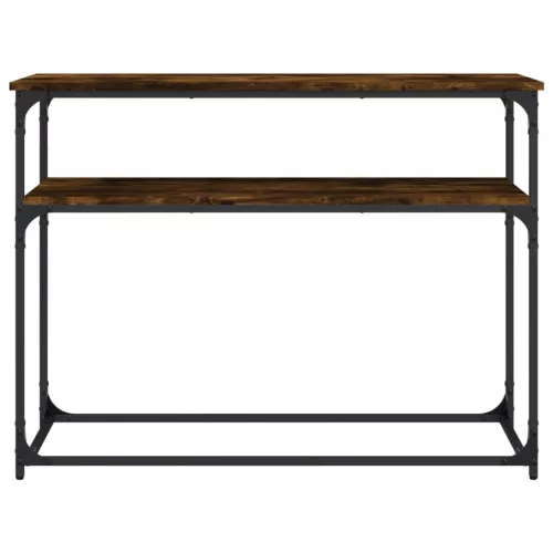Füstös tölgy színű szerelt fa tálalóasztal 100x35,5x75 cm