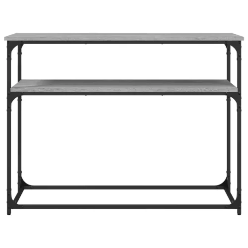 Szürke sonoma színű szerelt fa tálalóasztal 100x35,5x75 cm