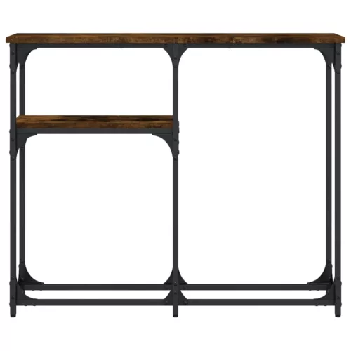 Füstös tölgy színű szerelt fa tálalóasztal 90x22,5x75 cm