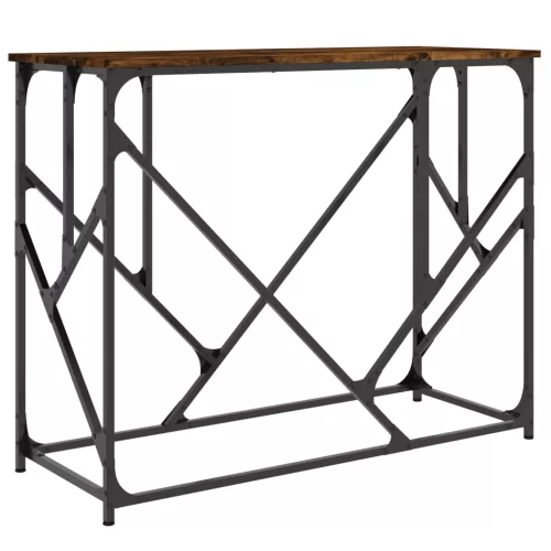 Füstös tölgy színű szerelt fa tálalóasztal 100x40x80 cm