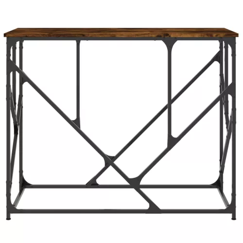 Füstös tölgy színű szerelt fa tálalóasztal 100x40x80 cm