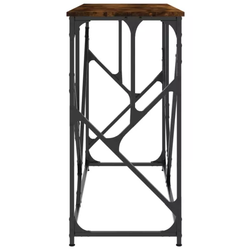 Füstös tölgy színű szerelt fa tálalóasztal 100x40x80 cm