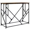 Füstös tölgy színű szerelt fa tálalóasztal 100x40x80 cm
