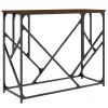 Barna tölgyszínű szerelt fa tálalóasztal 100x40x80 cm