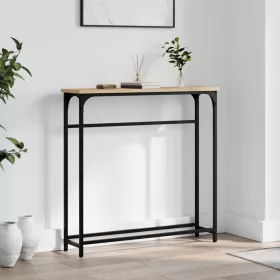   Sonoma tölgyfa konzolasztal 75 x 19,5 x 75 cm rétegelt fából