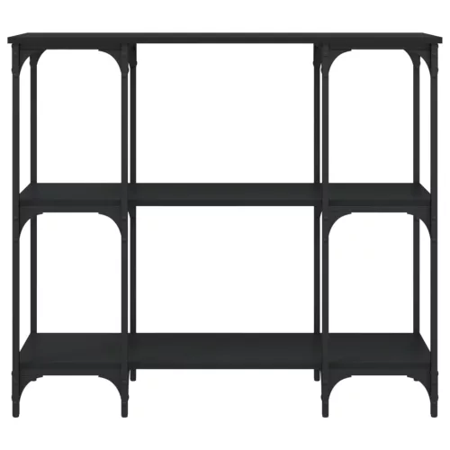 Fekete szerelt fa tálalóasztal 102 x 35 x 90 cm