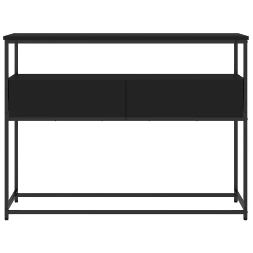 Fekete szerelt fa tálalóasztal 100x40x75 cm