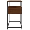 Barna tölgyszínű szerelt fa tálalóasztal 75x40x75 cm