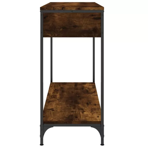 Füstös tölgy színű szerelt fa tálalóasztal 100 x 34,5 x 75 cm