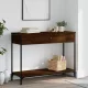 Barna tölgyszínű szerelt fa tálalóasztal 100 x 34,5 x 75 cm