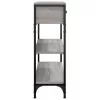 Szürke sonoma színű szerelt fa tálalóasztal 72,5x25x75 cm