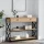 Sonoma tölgy színű szerelt fa tálalóasztal 100x28x75 cm
