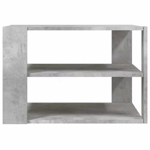 Betonszürke szerelt fa dohányzóasztal 59,5 x 59,5 x 40 cm