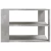 Betonszürke szerelt fa dohányzóasztal 59,5 x 59,5 x 40 cm