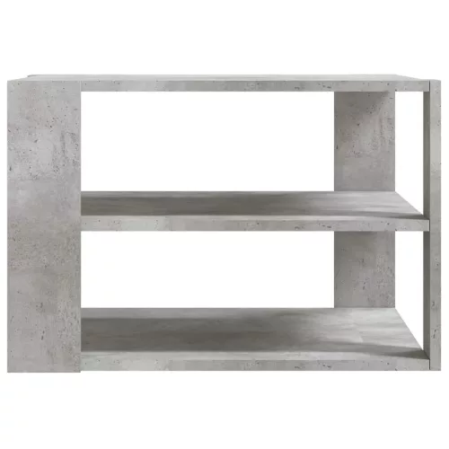 Betonszürke szerelt fa dohányzóasztal 59,5 x 59,5 x 40 cm