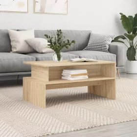   Sonoma tölgy színű szerelt fa dohányzóasztal 90 x 55 x 42,5 cm