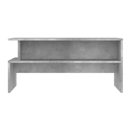 Betonszürke szerelt fa dohányzóasztal 90 x 55 x 42,5 cm